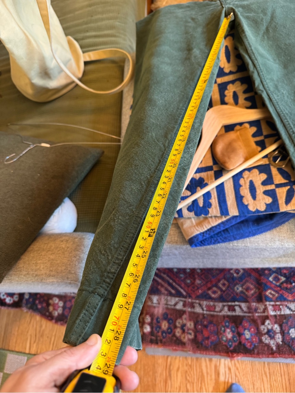 Jesse Kamm Olive Green sailor Pants size 10 - Picture 8 of 8